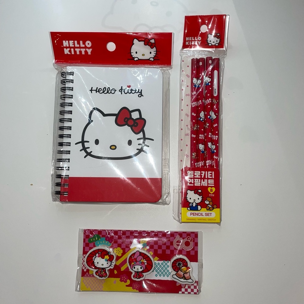 Hello kitty stationary bundle